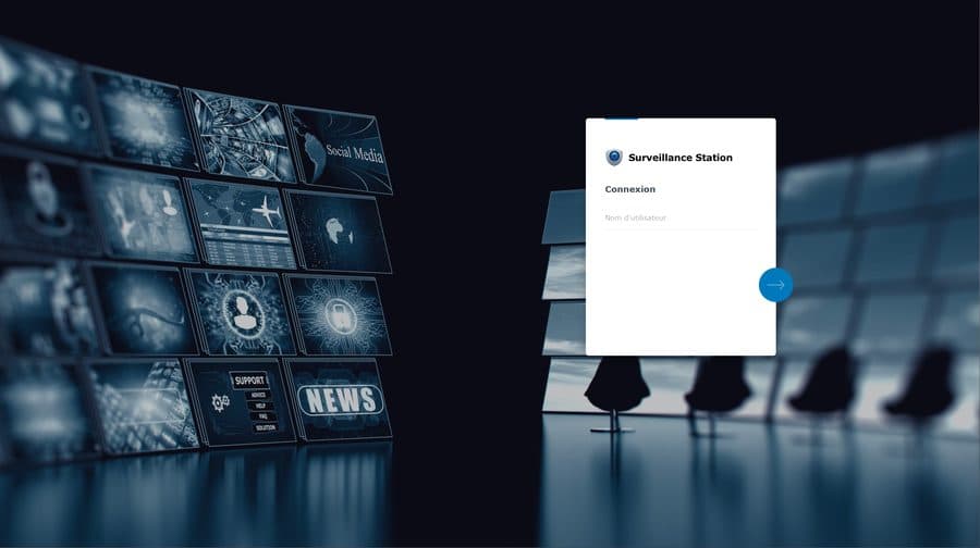 Écran de connexion de Vidéosurveillance